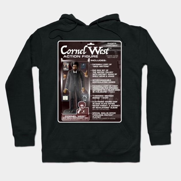 Cornel West Action Figure Hoodie by GiantsOfThought